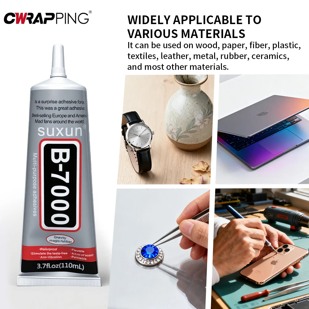 All-Purpose 15ML, 50ML, 110ML Adhesive for Repair & Craft – Strong Bond for Glass, Plastic & More