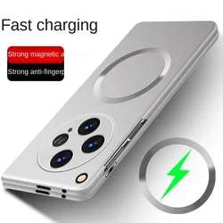 Ultra - Thin Magnetic Wireless Charger Phone Case with Camera Protection - Find N2 (Silver)