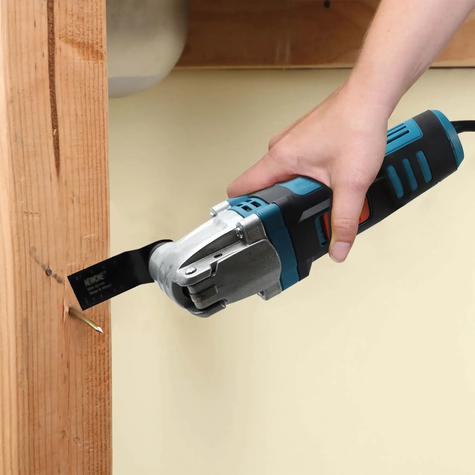120V/230V 600W Quick Release/Change Oscillating Tool Multifunctional Electric Trimmer Saw DIY Home Improvement Tool Renovator 3