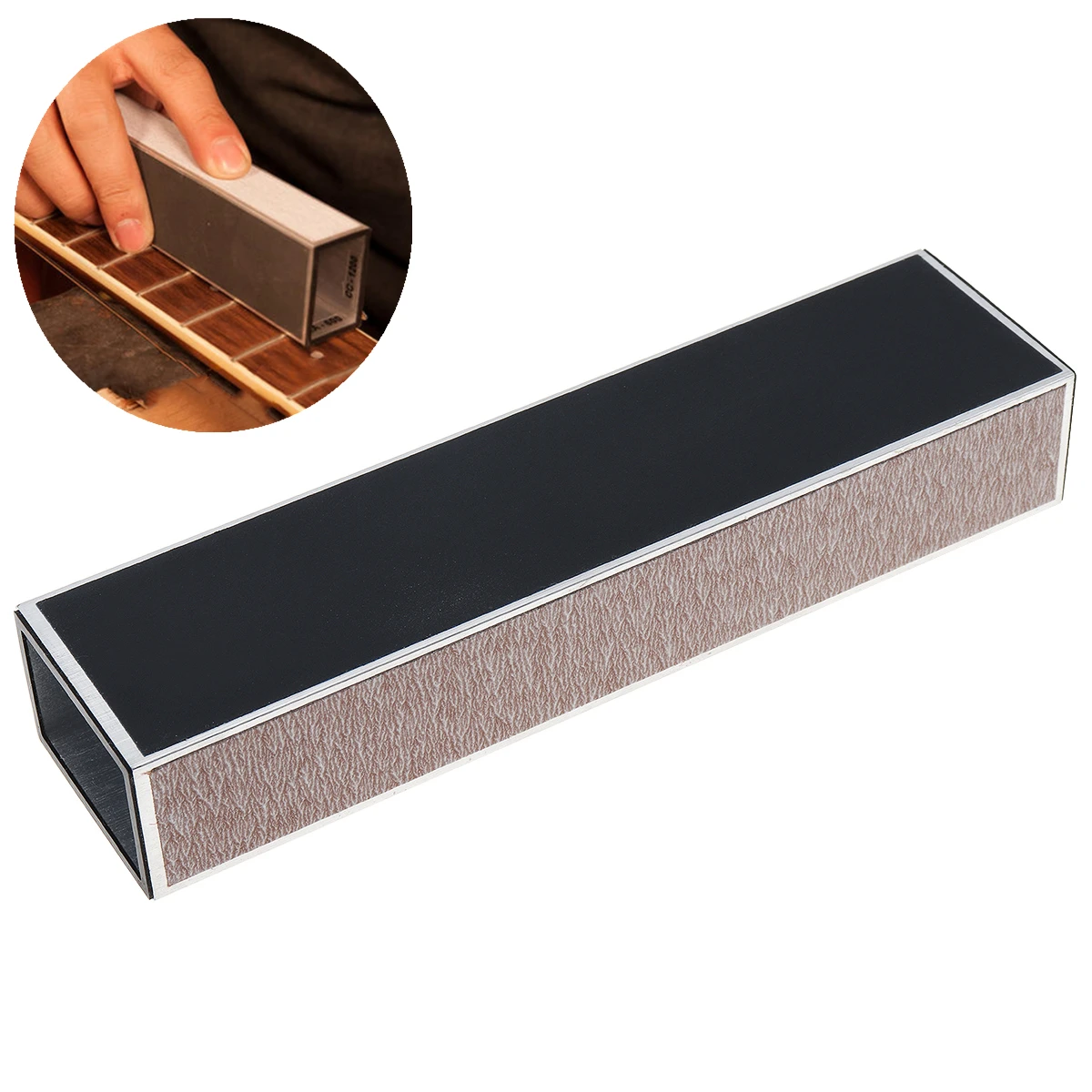 

Guitar Neck Fret Leveling Sanding Aluminum Beam Luthier Tool With Self-adhesive Sandpaper