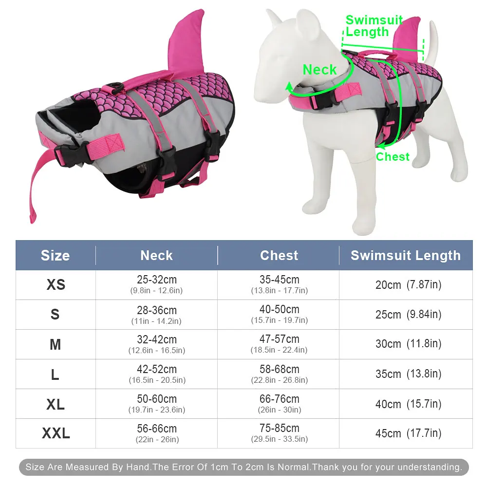 Shark Style Dog Swim Vest 3