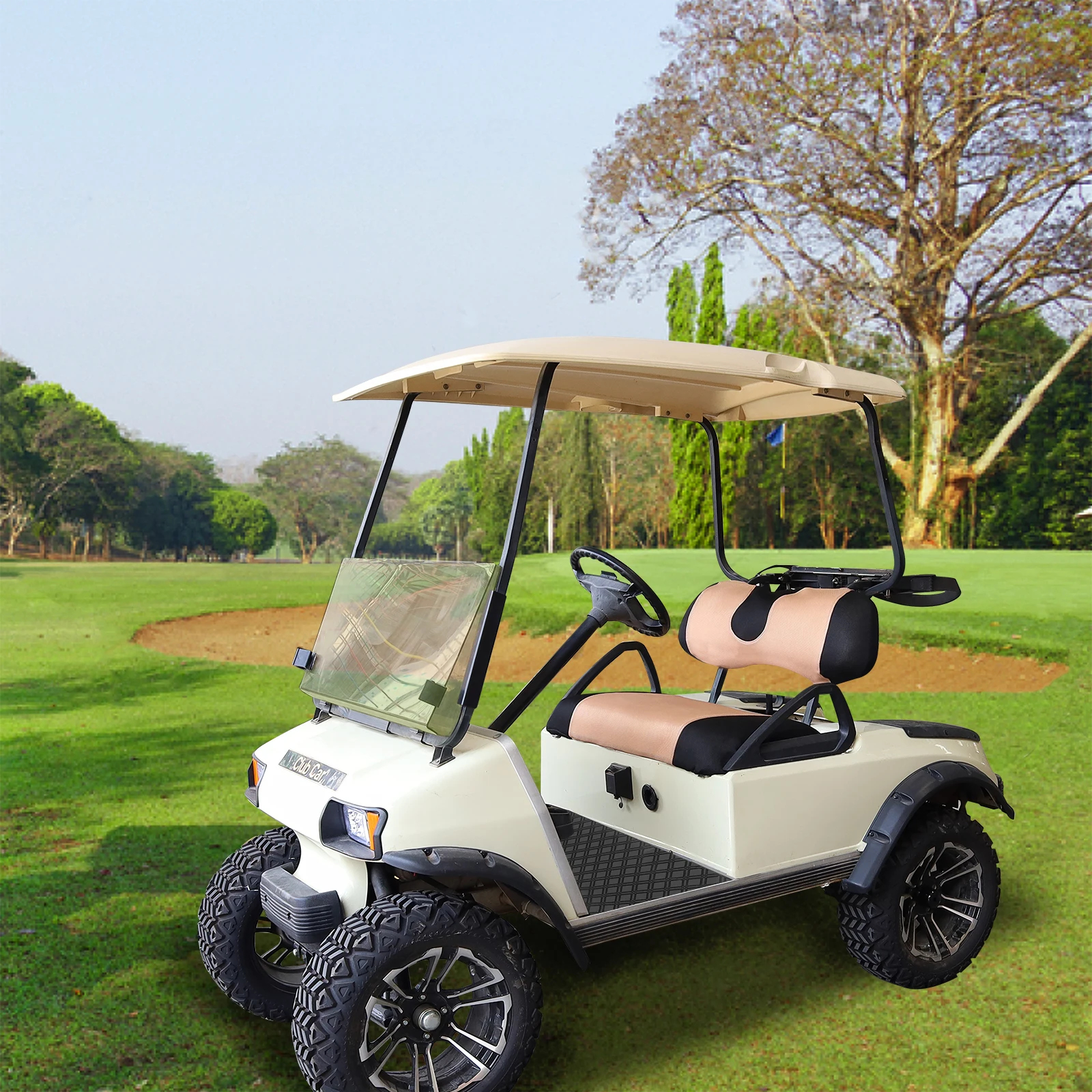 Fashion Cushion Cover Golf Cart Accessories Seat Cover Set Heat Washable Polyester Mesh Cloth for Club car / EZGO / Yamaha golf cart seat cover
