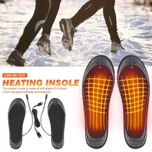 

1Pair USB Cuttable Unisex Shoe Accessories Warm Carbon Fiber Washable Heated Shoe Insoles CN(Origin)