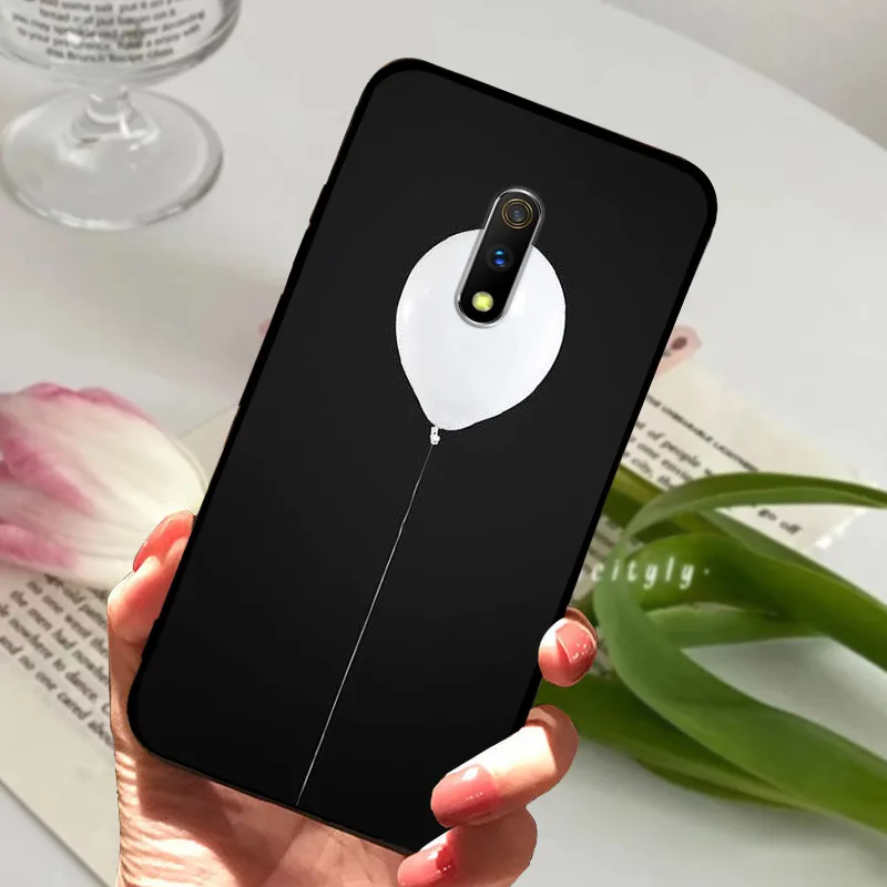 Animal Cartoon Soft Silicone Phone Cover - Black Coque