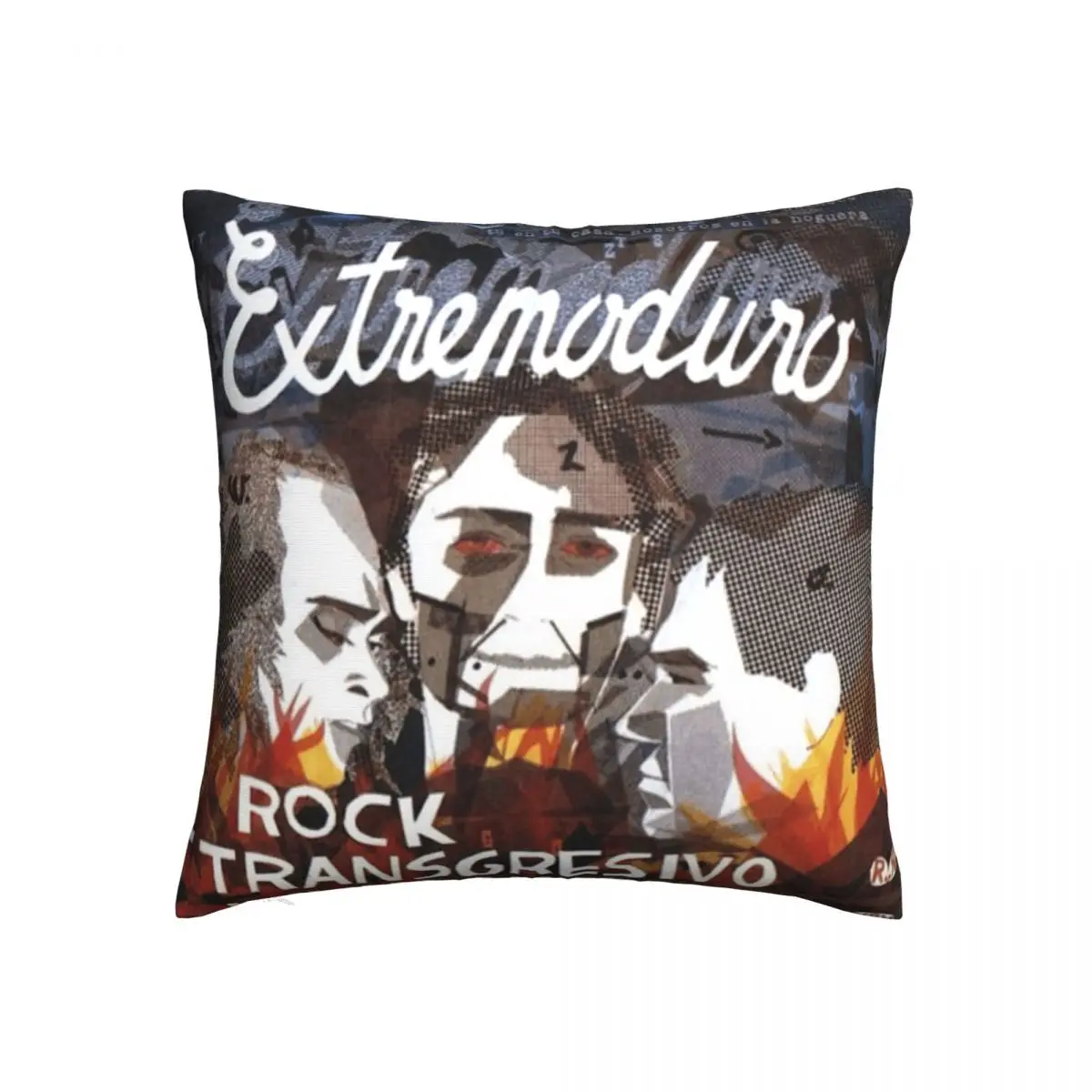 

Square Pillow Rock Transgresivo Extremoduro By Biblioteca Virtual Extremeﾱa. Graphic Weeping Willow Square Novelty Support