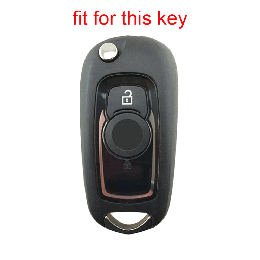 For Opel Astra K Vauxhall Corsa E 2 Button Remote Control Cover Key Car Accessories Skin Silicone Key Shell Holder Keychain Case
