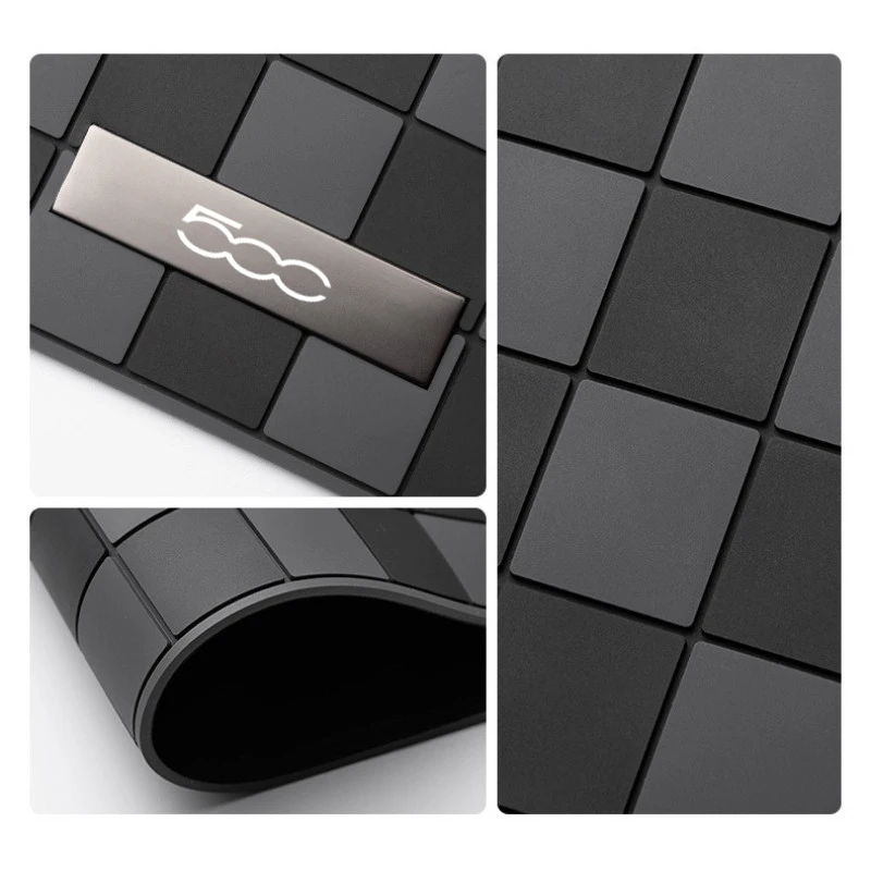 Car Non Slip Mat Non Slip Mat Silicone Anti Skid Pad for FIAT 500 Car Interior Center Console