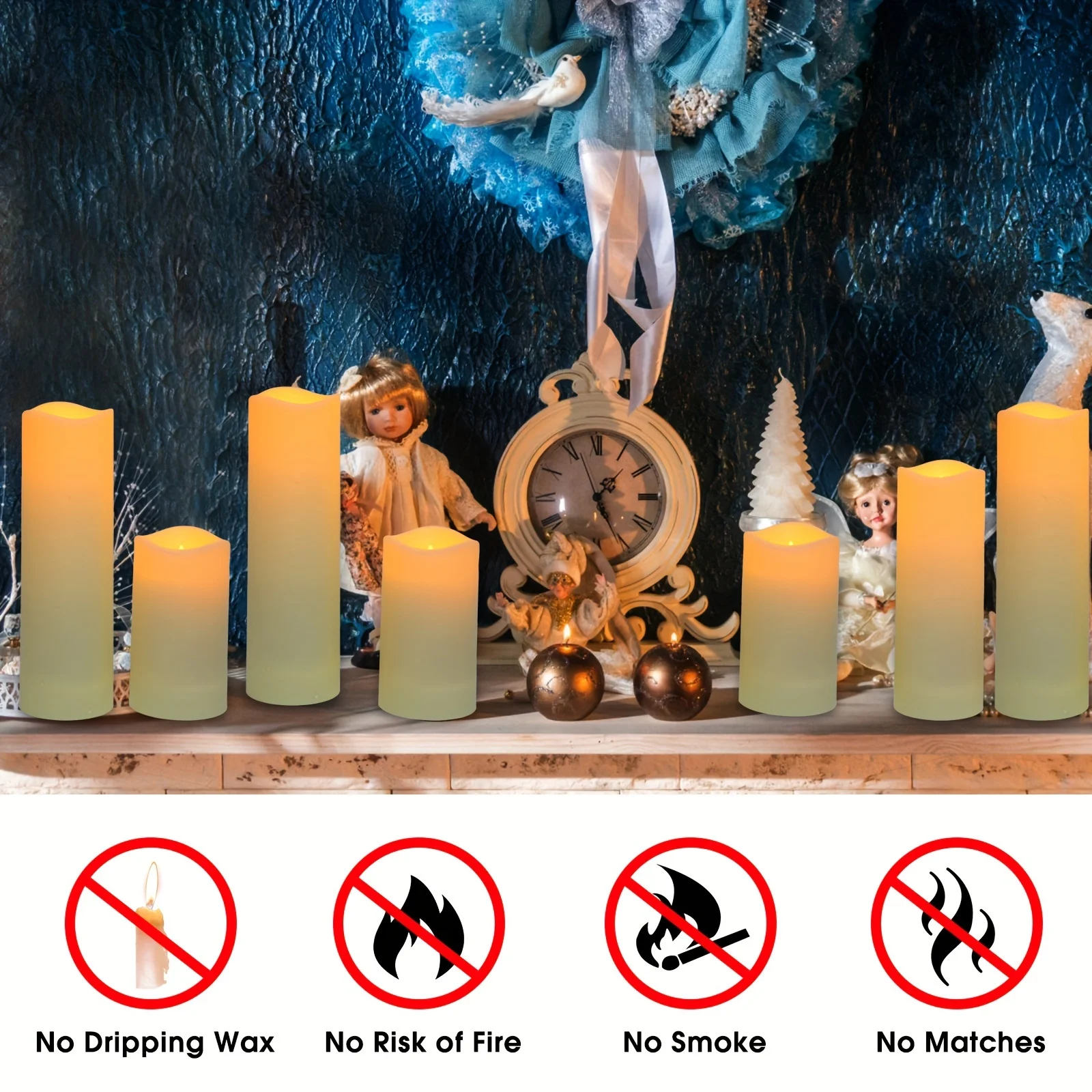 144 piezas/lámpara de vela a granel de llama de un solo tamaño, vela LED  con 4 controles remotos, decoración de boda, decoración del hogar -  AliExpress, image size:1600x1600