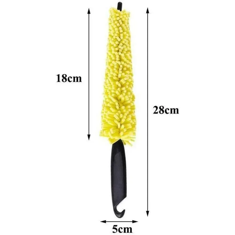 1PC 자동차 휠 타이어 림 청소 브러쉬 도구, 실용적이고 편리한 간편 림 클리너