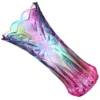 Round Colorful Vase Artificial Flowers Cardinal Decor Glass and Plant Container 1