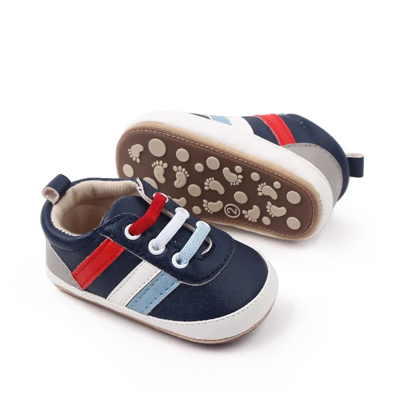 Baby Shoes Newborn Baby Boy Soft Sole Crib Anti-slip Sneaker for 0-18 Months