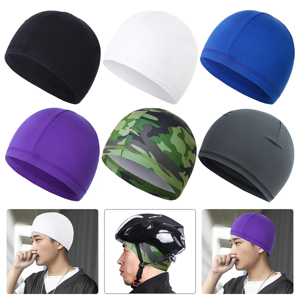 Fashion Bicycle Cycling Beanie Dome Cap Mountain Bike Sport Helmet Sun Protection Summer Breathable Quick Dry Running Riding Hat cycling caps sun protection hat cycling hat cycling hats bicycle helmets riding hat