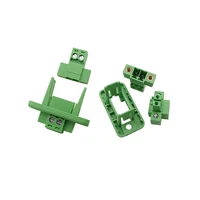 Pitch 3.81mm Through-Wall Terminal Block 2/3/4/5/6/7/8/9/10/12Pin Pluggable Screw Terminal Block Connector 15EGDWC 15EDGKM 2