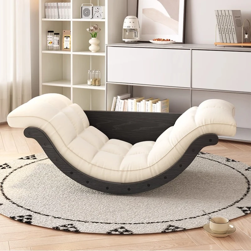 Moon rocking chair Solid wood multifunctional recliner Lazy sofa Relaxing chair chaise lounges recliner chairs home furniture