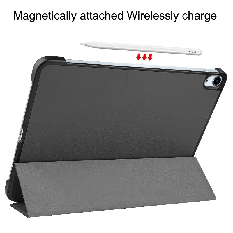 Premium Magnetic Folding PU Leather Tablet Cover for 11 Apple iPad Air 2024 - Kid-Friendly Design