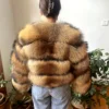 WEFURLENA  Real Raccoon Fur Coat  Winter Jacket Women natural Raccoon  fur coat Street warm long sleeve Natural Luxury Jackets 4
