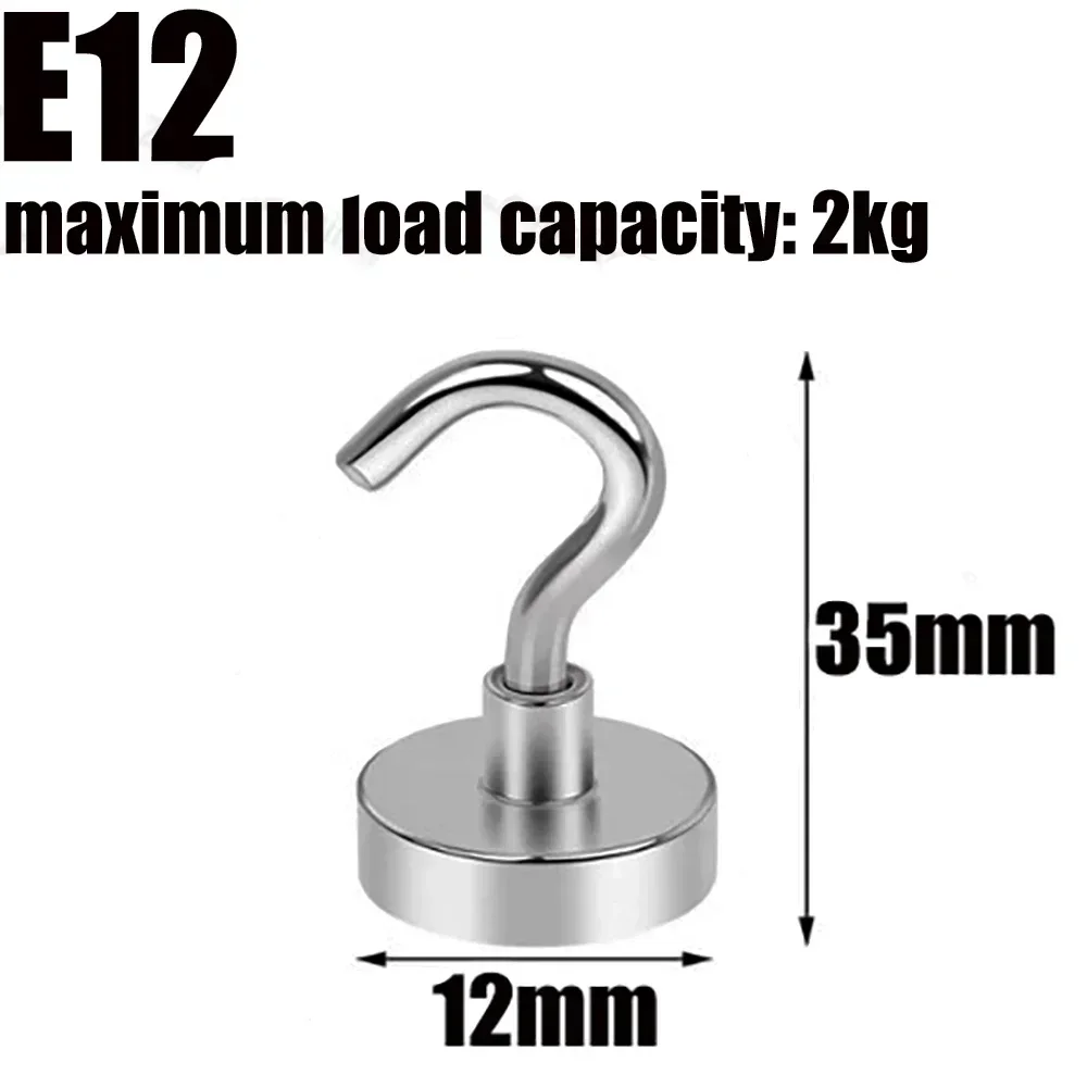 Strong Magnet Hook 5/10pcs Keys Holder Home Kitchen Metal for You Bathroom Storage Hairs Accessories Wall Hanging Hooks
