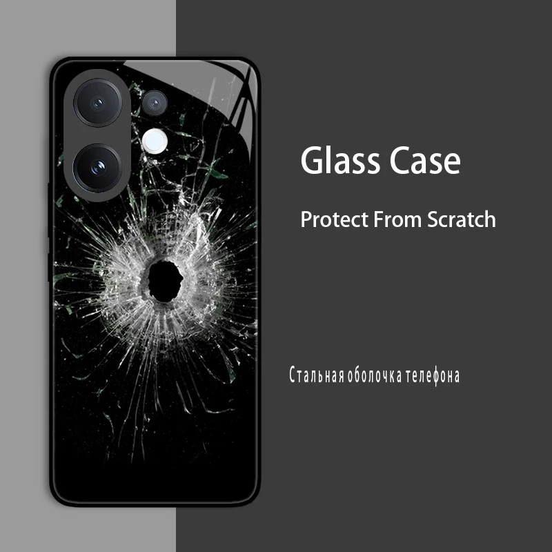 Enhanced Shockproof Tempered Glass & Hard Bumper Protective Case Cover
