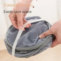 Durable Collapsible Laundry Basket, Mesh Pop Up Laundry Hamper With Side Pocket, Foldable Clothes Storage Hamper With Reinforced 2