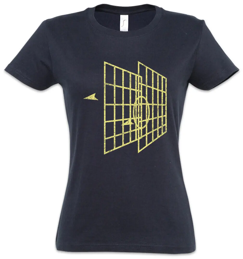 Vector Star Ship T-Shirt Donna Star Millenium Han Wars Falcon Solo Fun Retro 3D