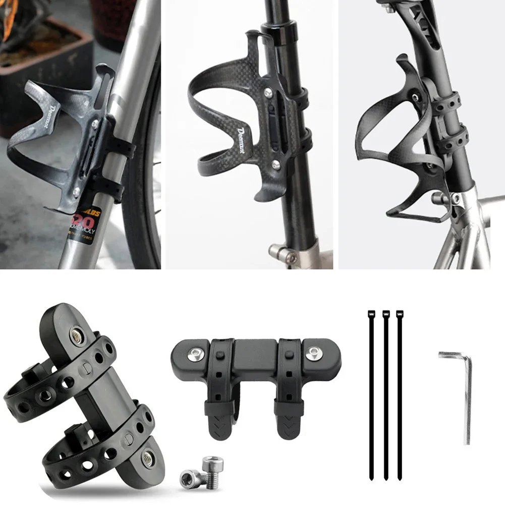 Bicycle Water Bottle Holder Silicone Non-slip Straps Mtb Road Bike Bottle Stand Base Converter Mount Adapter Cycling Accessorie Bicycle Water Bottle Cage Bicycle Bottle Holder Water Bottle Holder