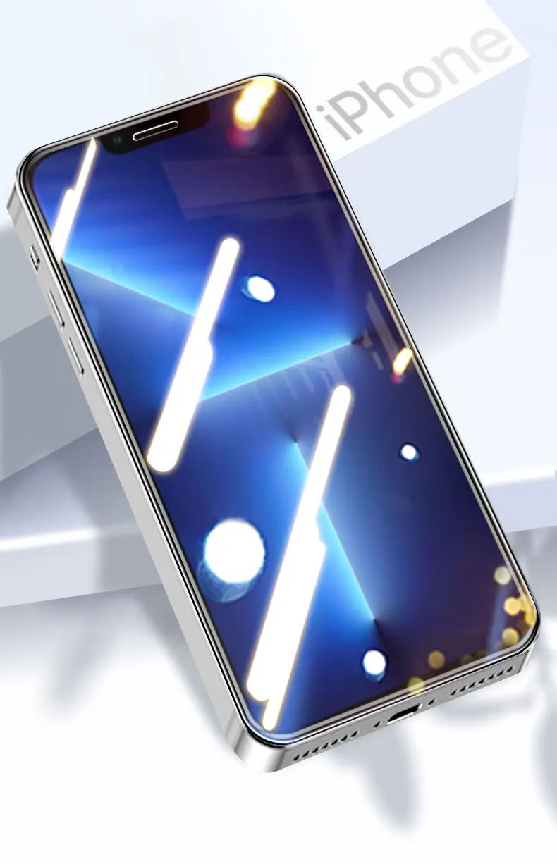 All-in-One Tempered Glass Protection Set with Transparent Screen Cover and Camera Lens Shield