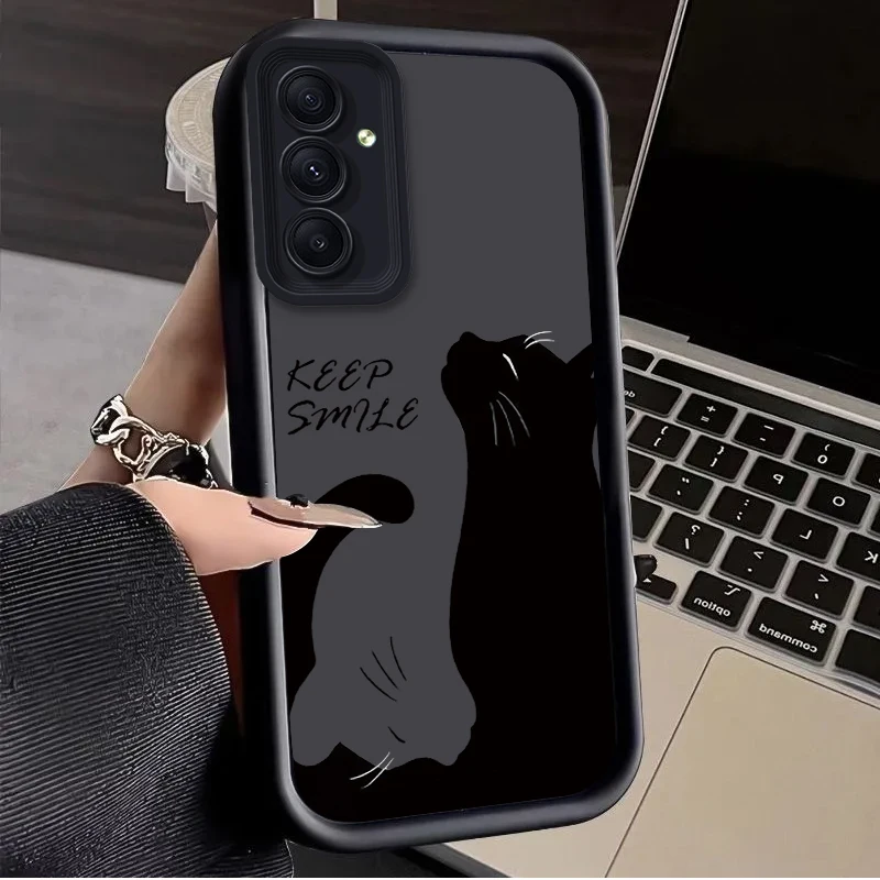 Black Cat Themed Phone Case Cover
