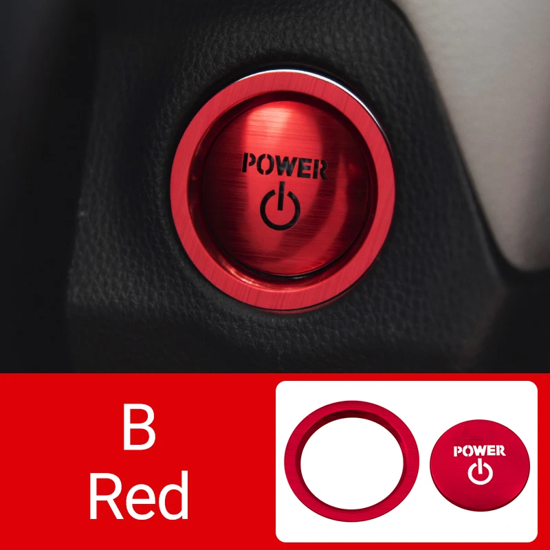 Hybrid Car Engine Start/Stop Button Ring Cover Circle Case