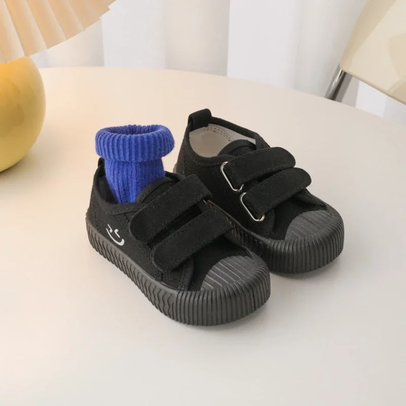 Baby Shoe Candy Colore Canvas Shoe Baby Girl Board Boy Shoes Soft Sole Kid Shoes Smiling Face Tenis Infantil Menino T&ecirc;nis
