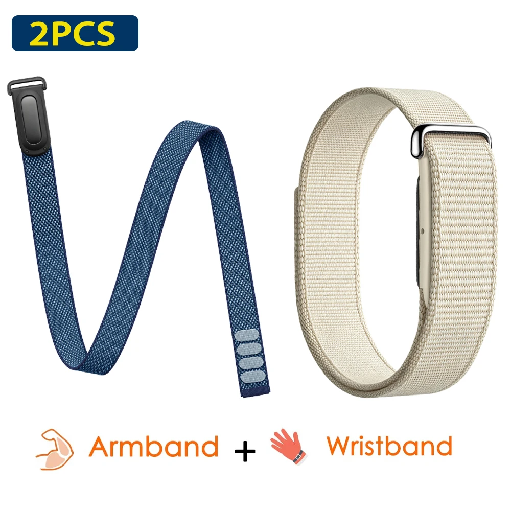 Nylon Breathable Adjustable Biceps/Wrist Band for Fitness Trackers - Running Sports Strap