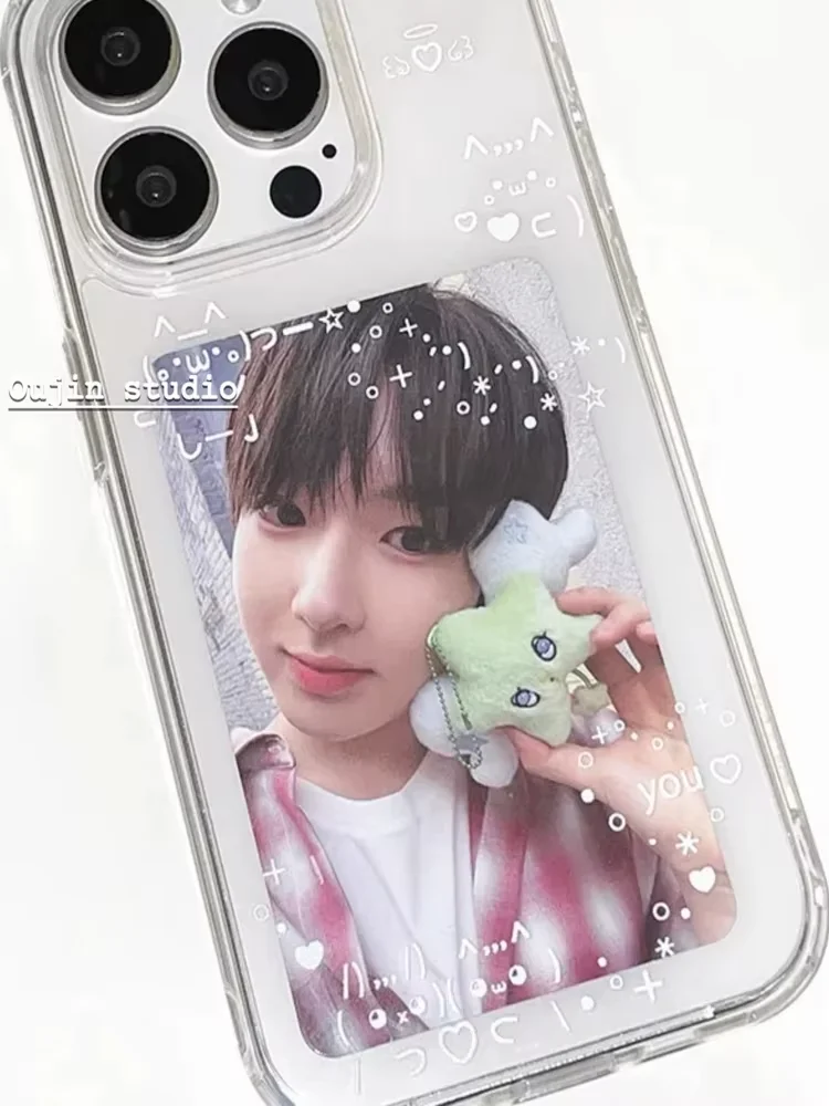 รูปสินค้า เคสใสลายเส้นน่ารักสไตล์เกาหลี สำหรับ iPhone ทุกรุ่น