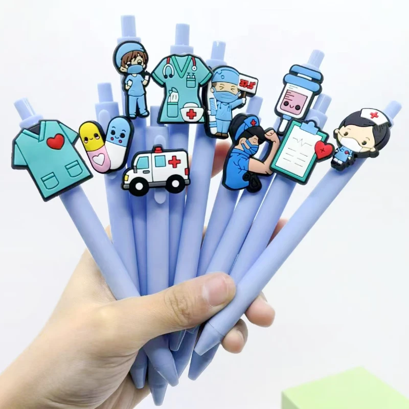 10PCS medical patch pen solid color medical series gender-neutral pen creative gift pen ballpoint random model multifunction ballpoint pen multifunctional pen ballpoint pen ball point pen
