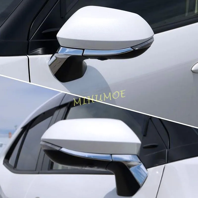 For Toyota Yaris Cross 2021-2023 Chrome Exterior Side Rearview Mirror Trims Molding Accessories 1