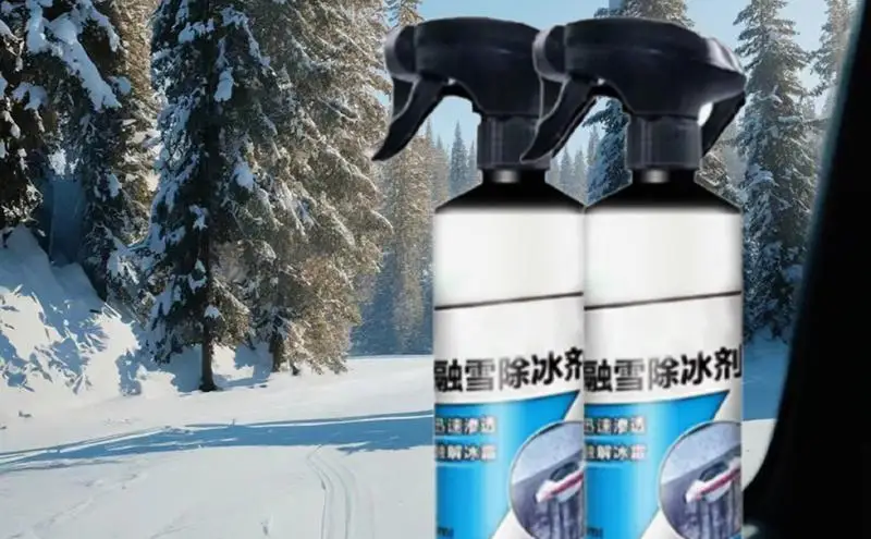 Car Deicer Spray Effective Antifreeze Dissolving Defrost Spray 100ml Efficient Portable Car Windshield Snow Melting