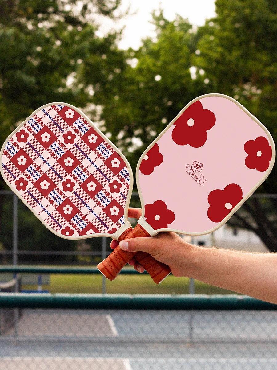 Lucky002 Thermoformed T700 Raw Carbon Fiber Pickleball Paddle Spin Textured Surface With Foam Edge Ergonomic Grip