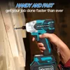 18V 350N.m Brushless Drill Cordless Electric Impact Wrench Rechargeable 1/4 Square Drive Wrench Power Tool For Makita Battery 4