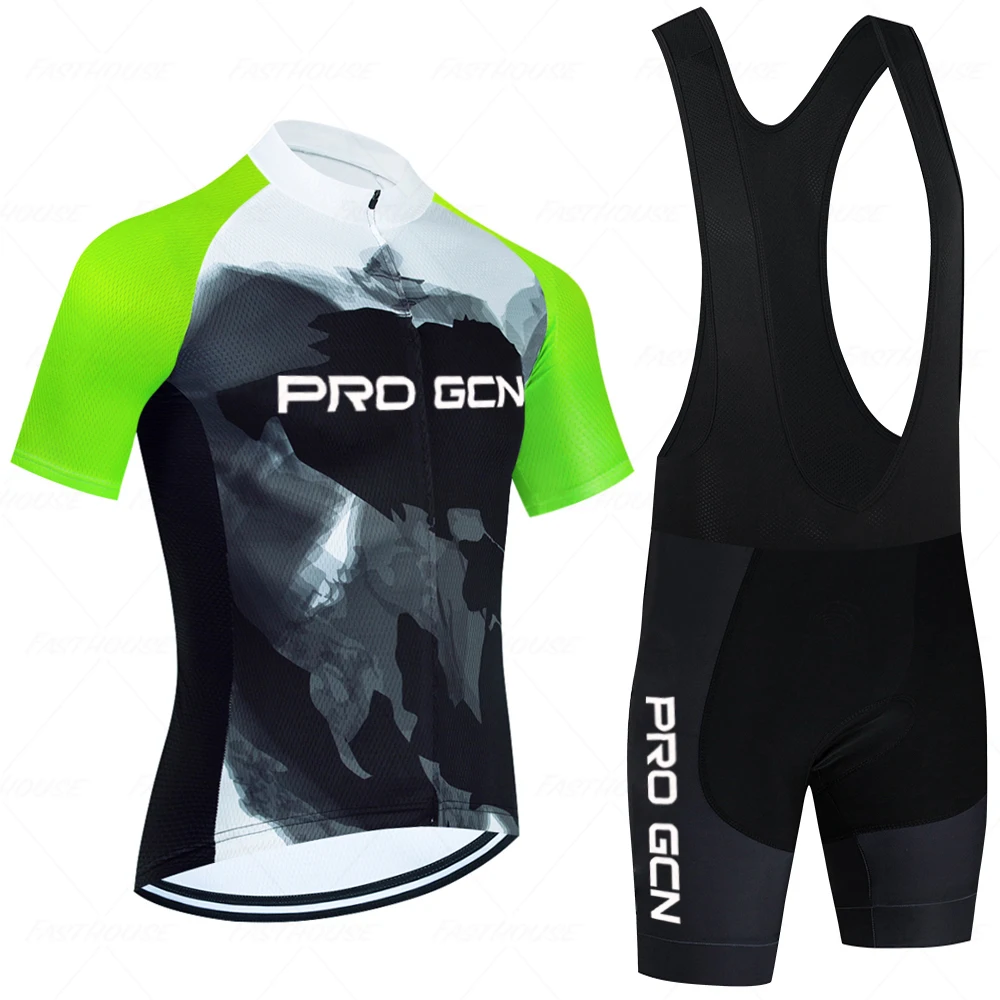 PRO GCN Team Bicycle Clothing Men New Road Bike Wear Racing Clothes Breathable Cycling Jersey Set Ropa Ciclismo Maillot