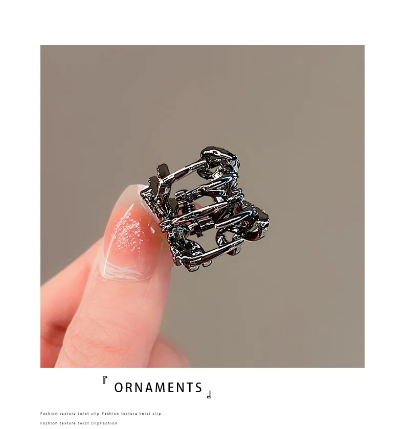 Kleiner Hai-Haarspange mit Schleife, koreanischer, exquisiter Strass-Haarklammer für Mädchen und Frauen, Haar-Accessoires – Detail 4