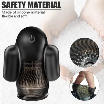 Penis Vibrator Glans Trainer Male Delay Lasting Massager Masturbation Remote Control Sex Toys For Men 4