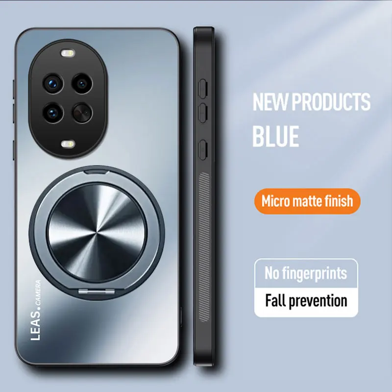 Matte Magnetic Shockproof Hard Bumper Stand Case Cover