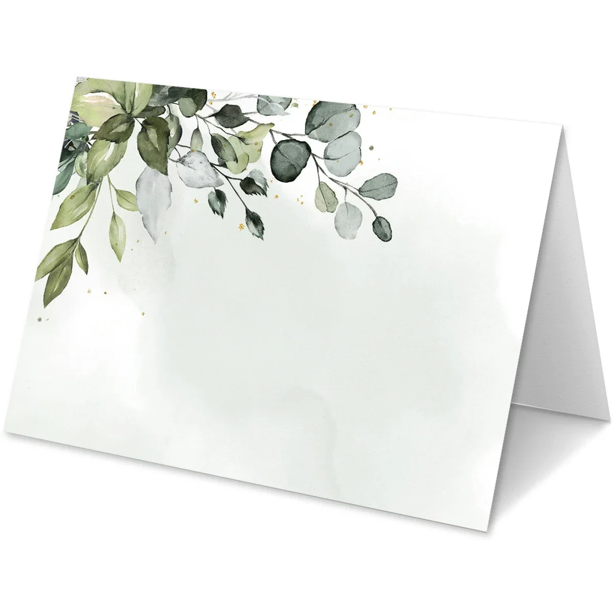 10pcs/pack Greenery Watercolor Place Cards for Wedding Party Table Place Setting Cards Floral Card For Tables Easy Folding