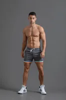 Summer Cotton Sports Casual Shorts Men's Three-quarter Pants Plus Size Casual Men's Drawstring Pants Rainbow Print 1