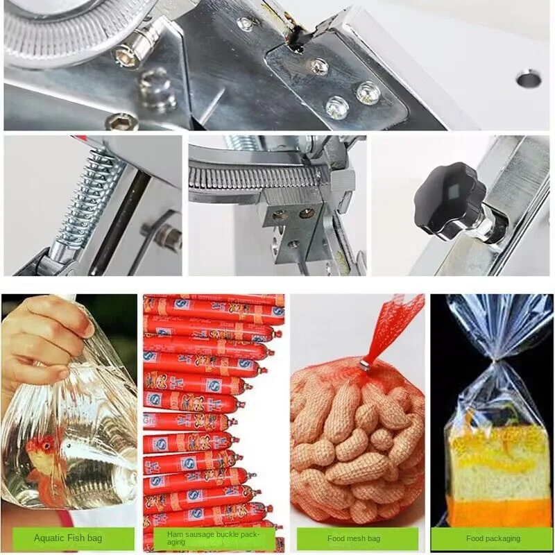 U-shaped Manual buckle machine edible mushroom buckle ham sausage machine U-shaped supermarket