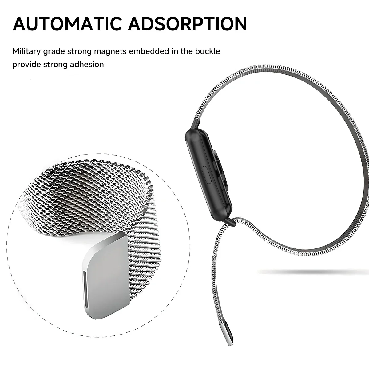 Premium Metal Strap with TPU Case & Screen Protector – Milanese Magnetic Loop Watchband Bracelet