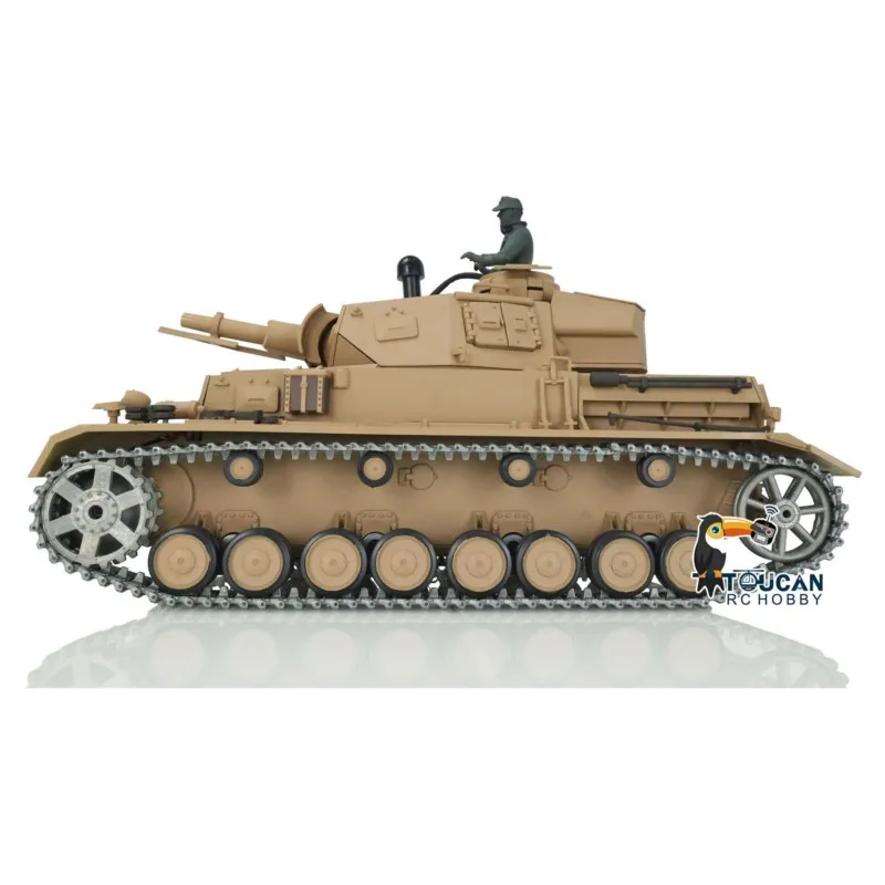 1/16 헹롱 7.0 업그레이드 버전 팬저 IV F RTR RC 탱크 3858 메탈 트랙 구동 모터 아이들러 군용 장난감 TH17382