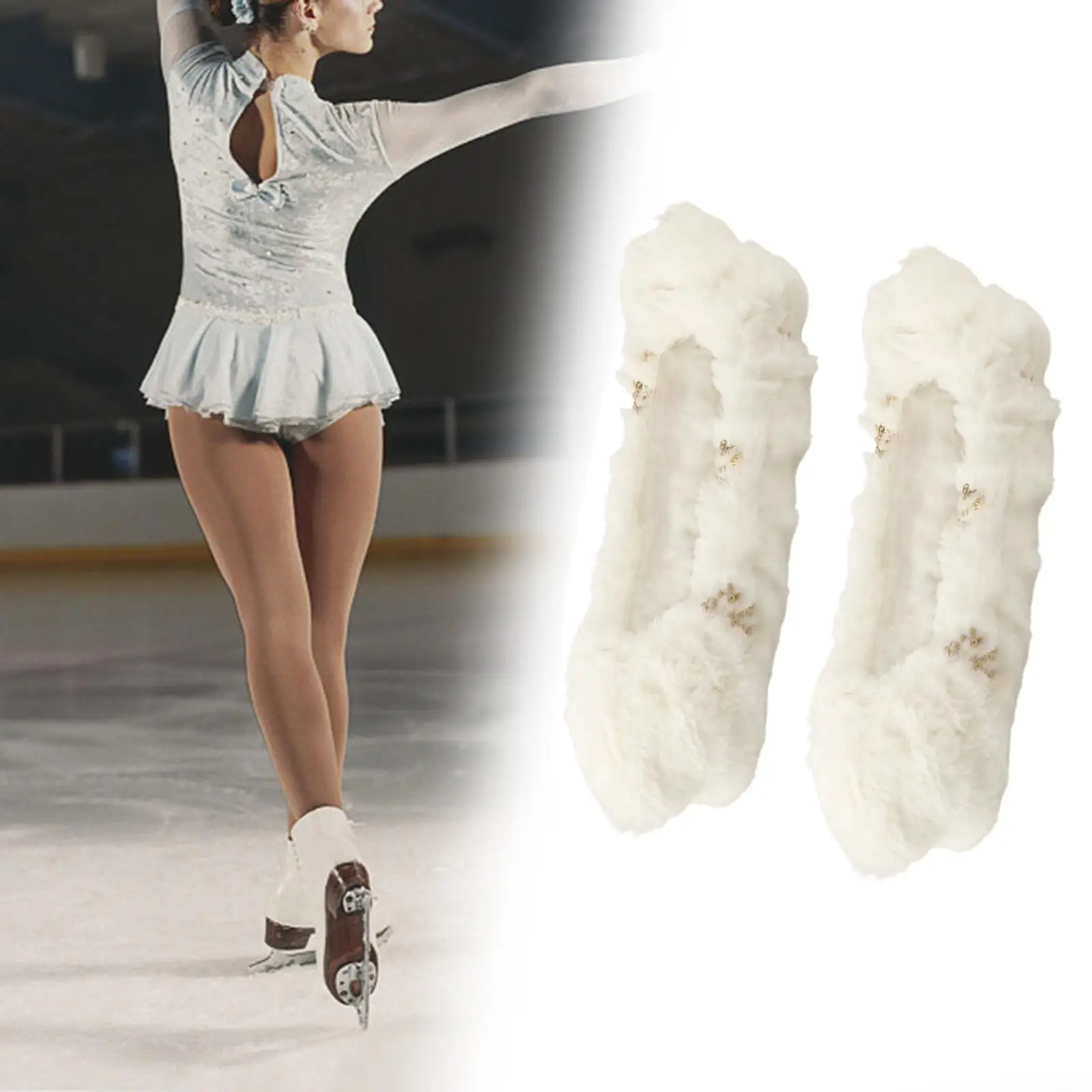 Ice Skate Blade Covers Flannel Skate Guards Blade Protector for Men Women Ice Skates Hockey Skates Adults Figure ice skate protector,hockey blade protector