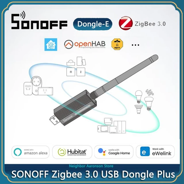 ITead's “Sonoff Zigbee 3.0 USB Dongle Plus” (model “ZBDongle-E