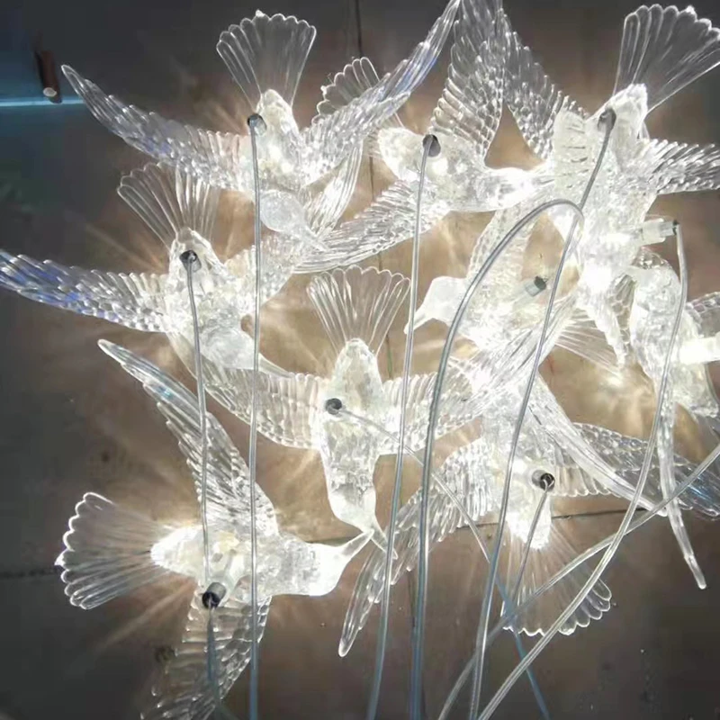 새 Led 문자열 조명 현대 아크릴 천장 풍경 분위기 웨딩 파티 장식 무대 램프