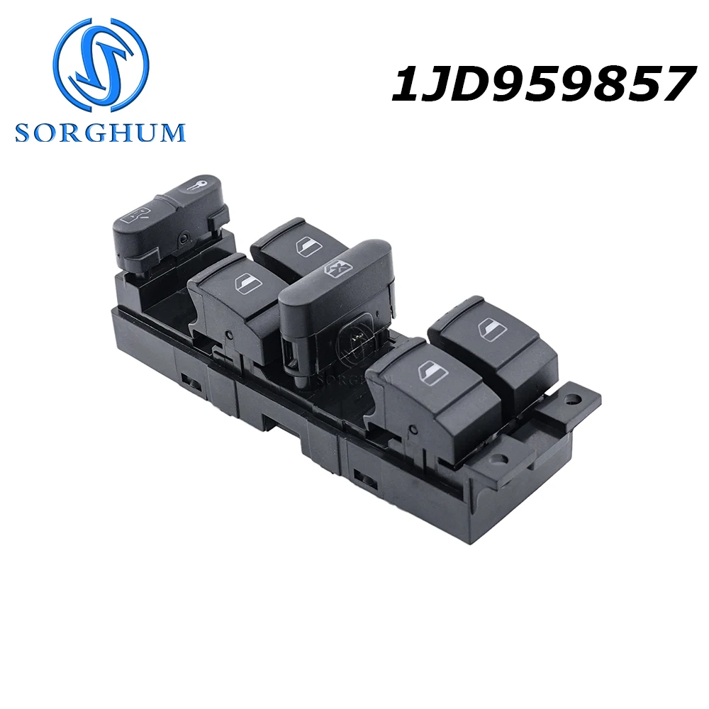 

Левая сторона водителя SORGHUM 1JD959857, электрический переключатель стекла для VW Golf Jetta Passat Φ 1JD 959 857 12 контактов