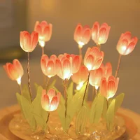Mini Tulip Night Light Handmade DIY Materials Cute Home Decor Birthday Gift For Girl Family Friend Child Christmas Ornament 2